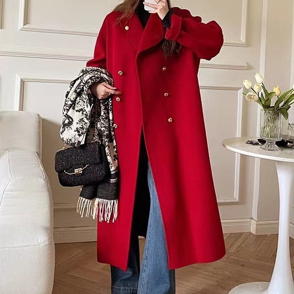 Women's Long Loose Cashmere Overcoat